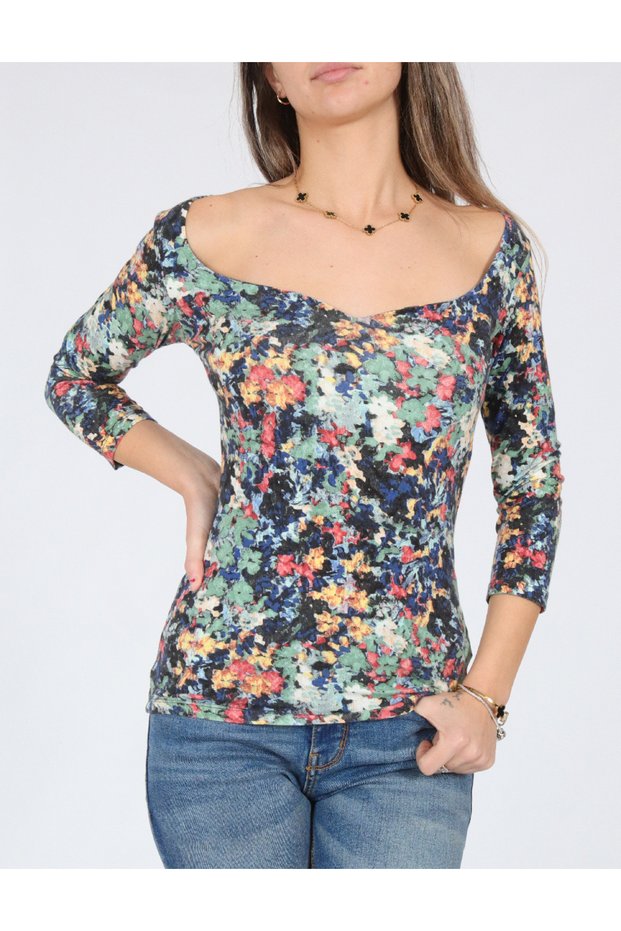 Bluză, imprimeu floral