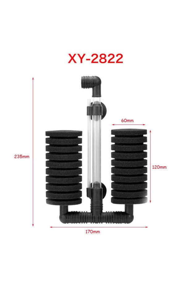 XY2822 Aquarium Filter for Aquarium Fish Tank Air Pump Skimmer Biochemical Sponge Filter Aquarium Bi