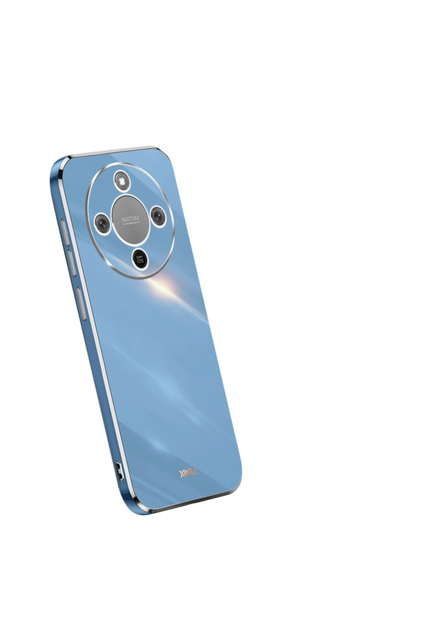 HONOR Magic8 Lite Not with Ring Holder Blue Honor Magic8 Lite MTN-NX1M Case Plating Silicone Bumper