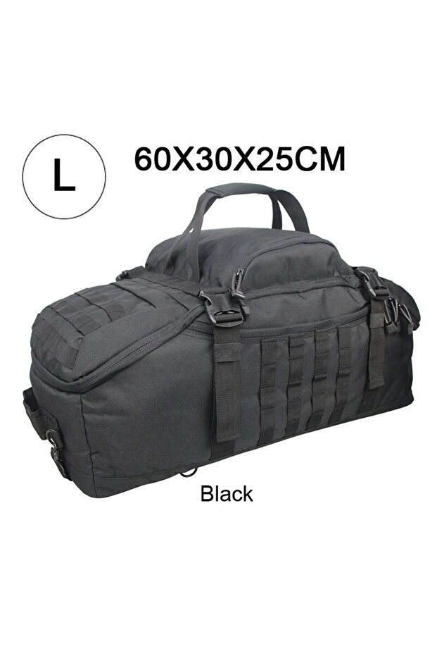 L Black LQARMY 45L 80L Camping Backpacks Men Tactical Backpack Molle Hiking Travel Climbing Rucksack