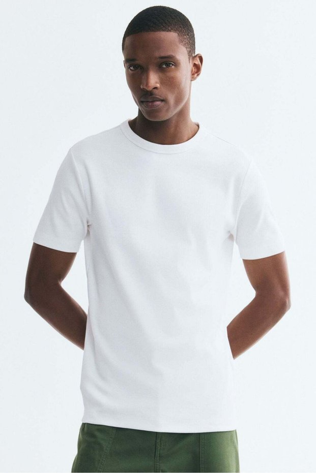 Slim Fit Ribbed T-shirt