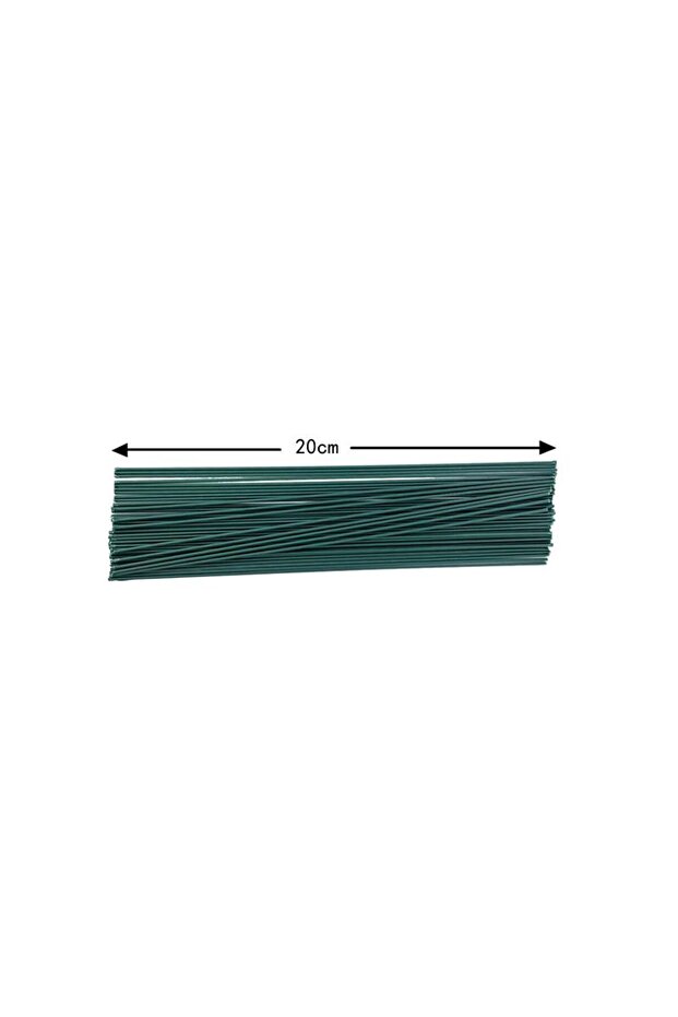 100Pcs 20cm 5-100Pcs Mini Green Floral Wire Stems for Florist Flower Arrangement 20/30/40cm DIY Wedd
