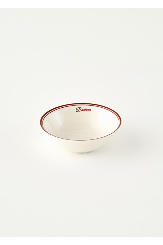 Bonheur Porcelain Bowl Claret Red (16 cm)