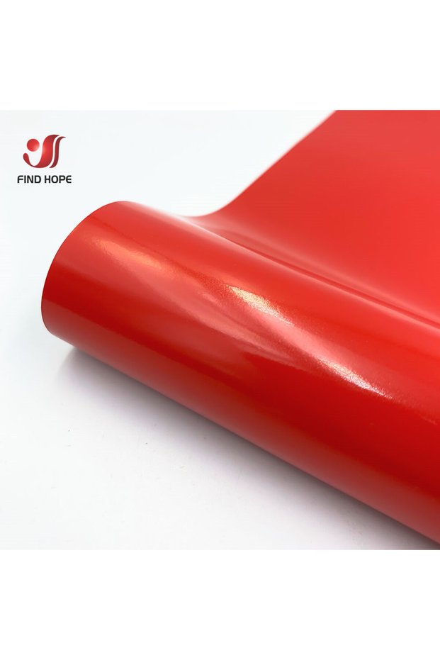 12in x39in(30x100cm) Red Glossy Self Adhesive Vinyl Premium Craft Cut Film for Outdoor Decor Sticker