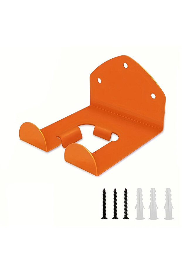 Orange Style B Garage Organizer Trimmer Rack Garden Power Tool Hanger Weed Whackers Holder Wall Moun