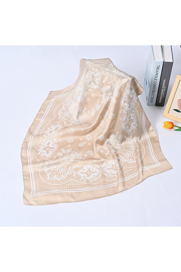 TG-8 Syhood 70cm Square Satin Head Scarves Satin Bandanas for Women Satin Headband Scarves Silk Feel