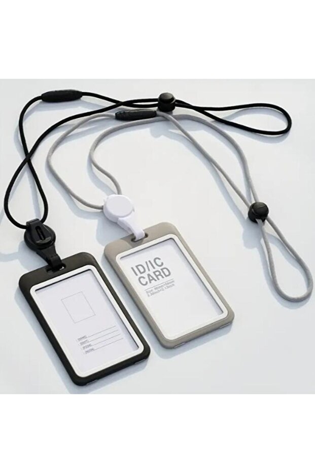 Vertical-2Pcs Nursing Credential Holder Retractable Card Holder Removable Lanyards ID Card Business