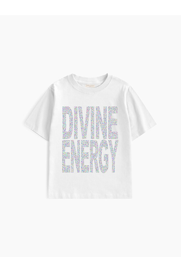 تي شيرت للأطفال مطبوع عليه Divine Energy