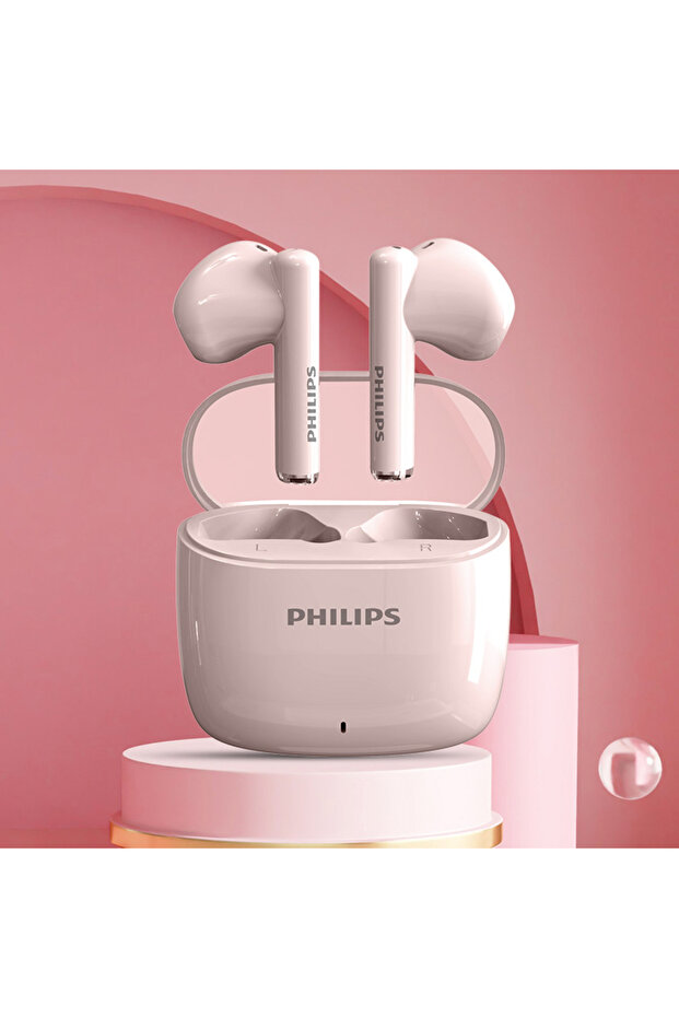 Philips Pink PHILIPS TAT2420 MINI Semi-in-ear Wireless Bluetooth Headphones Offer HIFI Sound Quality