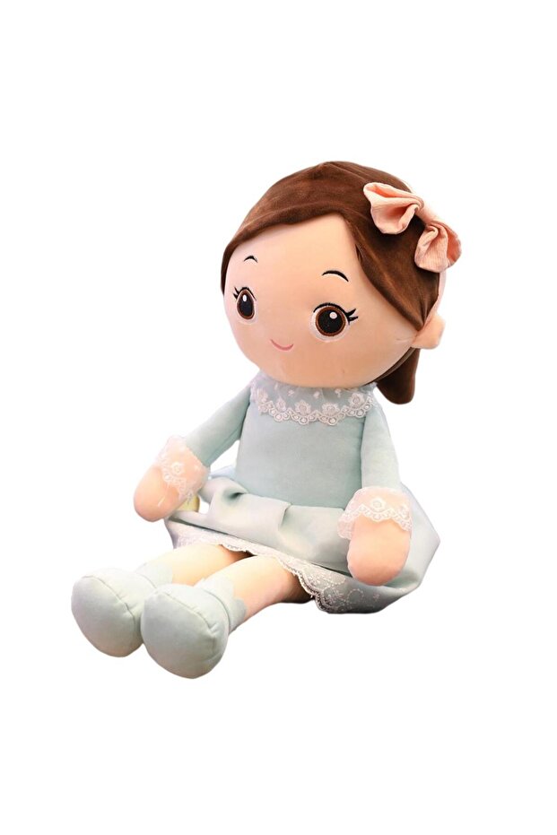 blue 40cm Cute Rag Dolls Exquisite Rag Doll Girls Sleeping Soft Rag Doll Pillow Gifts for Room Dec