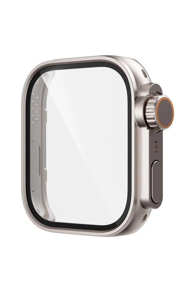 Fit 4 Pro Titanium Tempered Glass+Case for Watch Fit 4 Pro Screen Protector Frame Bumper Cover for