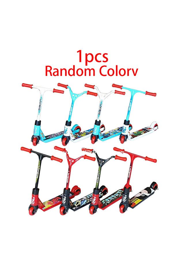 Random 1PCS Novelty Funny Interactive Mini Finger Scooter Stunt Finger Toy Skate Skate Scooter Finge