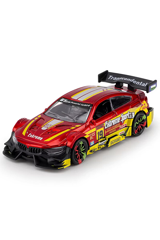 Red 2025 New Simulation Alloy Car Model Inertia Pull Back Racing Car Toy Children's Educational Car