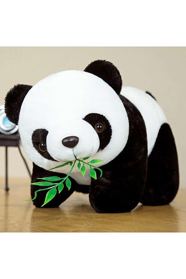 20cm with bamboo 20cm Cute Baby Bamboo Panda Bear Plush Stuffed Animal Doll Cartoon Kawaii Dolls Chr