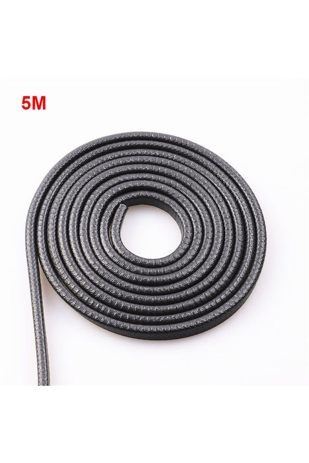Black 5M 5/10M Car Door Protector Edge Scratch Strip Guard Trim Universal Car Door Anti Collision Pr