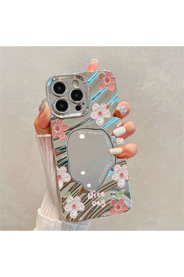 For iPhone 13 OD47 Luxury Flower Make Up Mirror Phone Case For iPhone 13 11 15 14 16 Pro Max 12 16pr