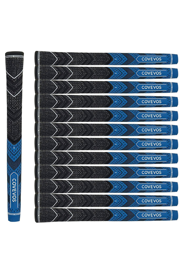 blueMediumSize 13pcs Golf Grips, Made of Natural Rubber, with Durable Non-Slip Design, Suitable for