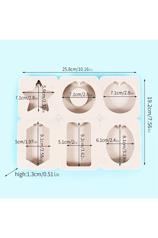 style 2 4 Style 1PC Mold Silicone Six Hole Wax Molds Mould Aroma DIY Gypsum Round Molds Flower Hand