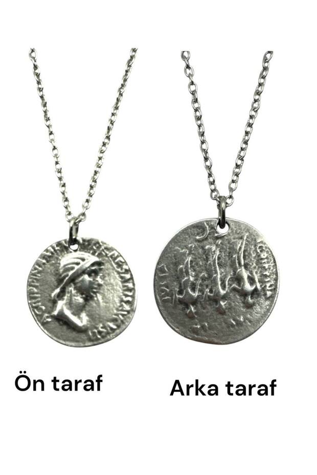 Julia Agrippina Roman Empress Figured Double Sided Necklace – 1 Piece – 60 cm Chain Necklace