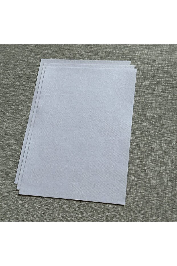 WHITE 10pcs Water-Soluble 8.5' X 11' White Adhesive Embroidery Stabilizer Sheets for Pattern Transfe