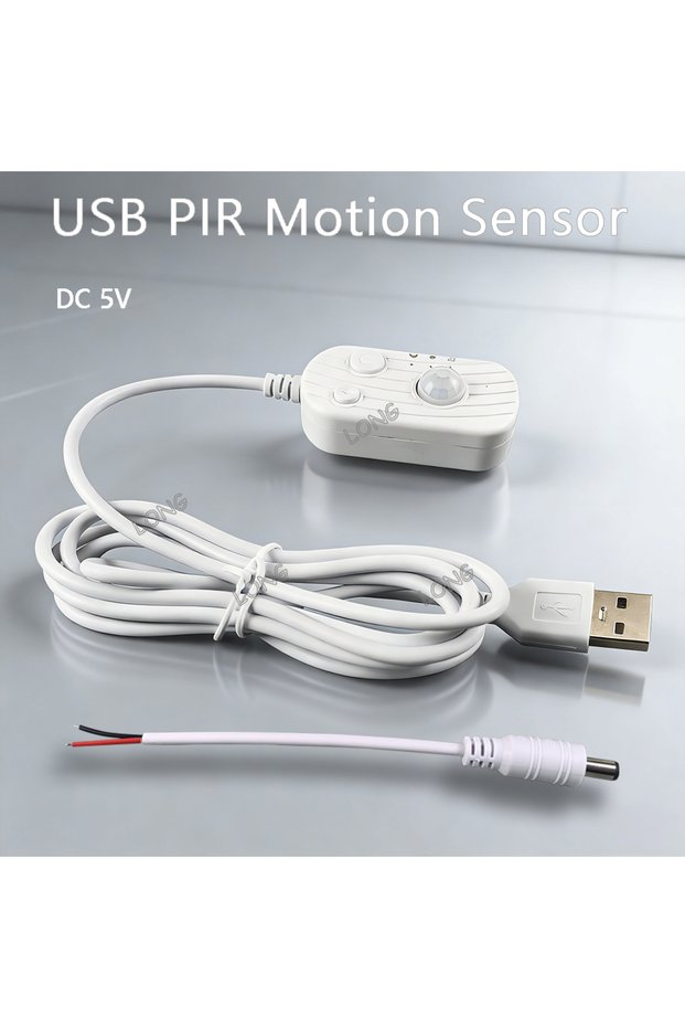 1PC 5V USB PIR PIR Motion Sensor Controller, 5V USB Dimmable Auto On/Off Switch for 5V LED Strip Lig