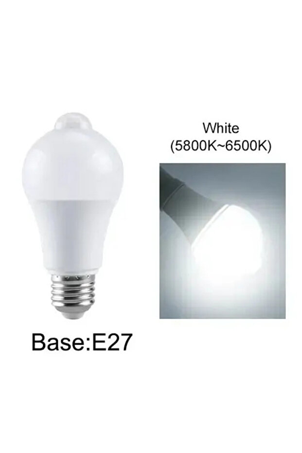 20W E27 Cold White Motion Sensor LED Light Bulb E27 B22 PIR Motion Activated Dusk to Dawn Indo