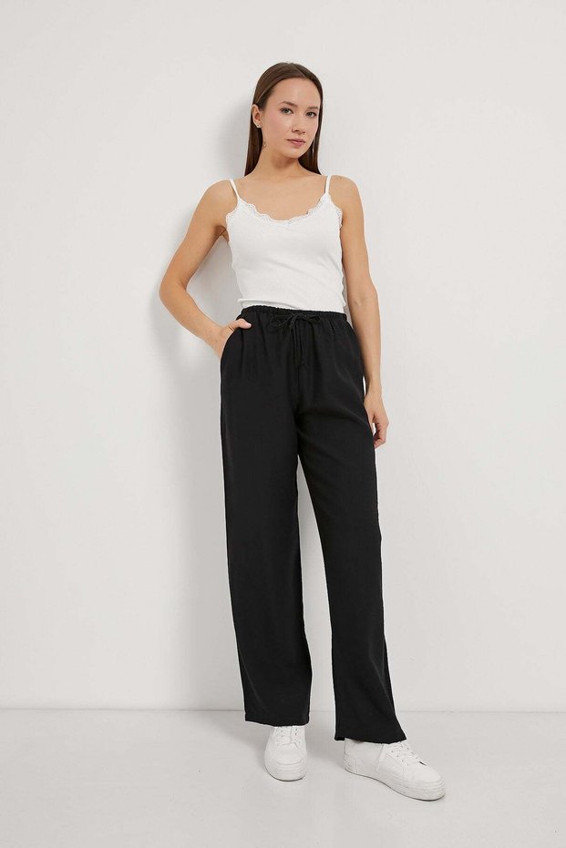 Armalife 2306 Elastic Waist Lace up Casual Women's Pants