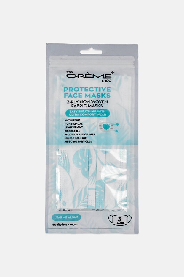 3 Pieces Ply Non-Woven Protective Face Mask