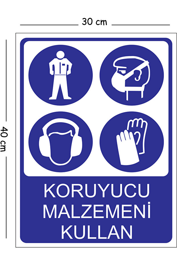 Use Metal Protective Material 30X40 cm A3 Warning Work Safety Sign