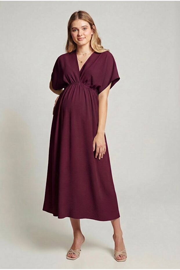 Olivia Dress Long - Burgundy
