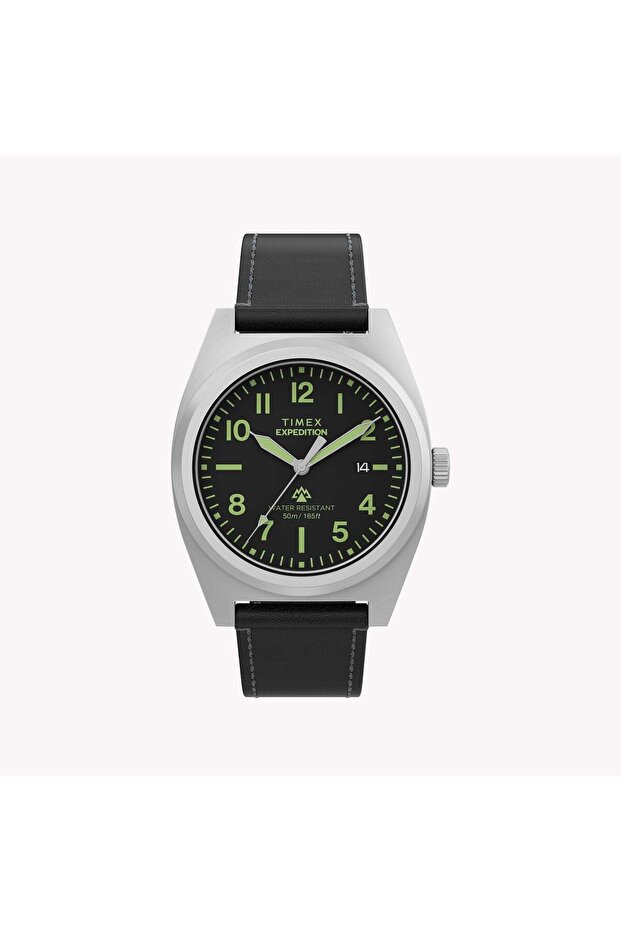 Men's Silver-Tone Brass, Eco-conscious Black | TW2Y30700
