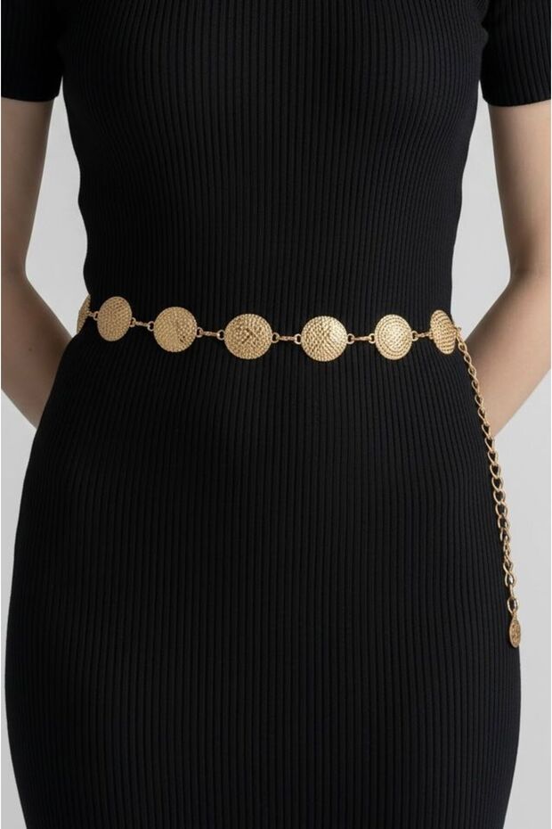 Women's Gold Imported Quality Chain Belt Waist Belt Coat Belt Dress Belt Skirt Belt