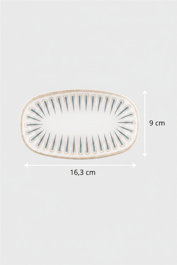 12-Pack Valencia Oval Kayak Plate 16cm Digital Sierra
