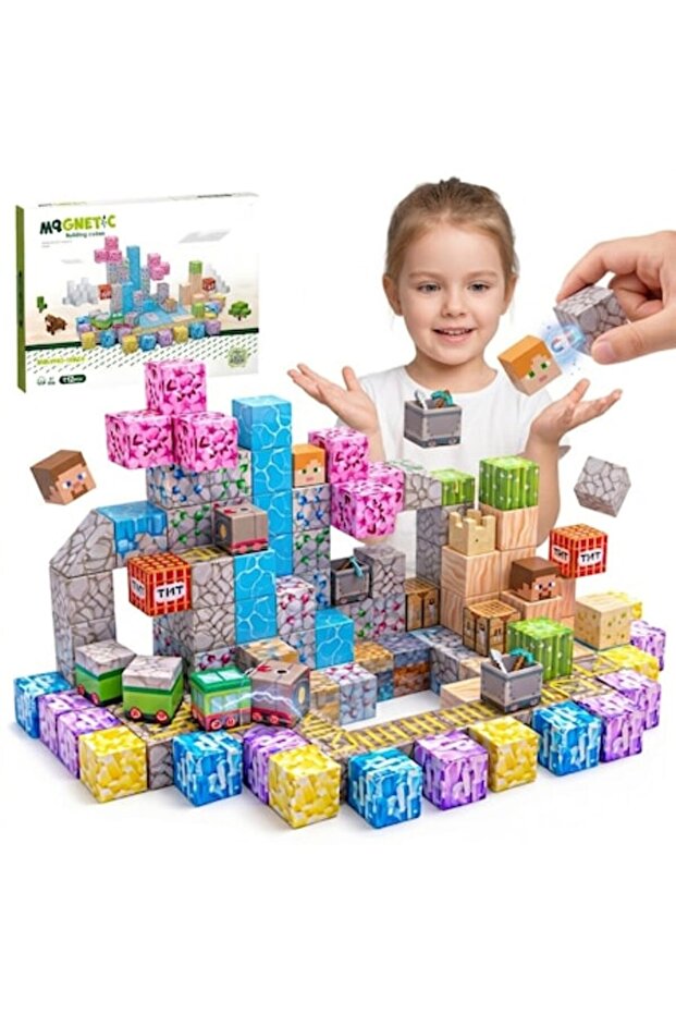 Set de construcție SmartBlocks, include 112 piese, 3 ani+, roz - 1