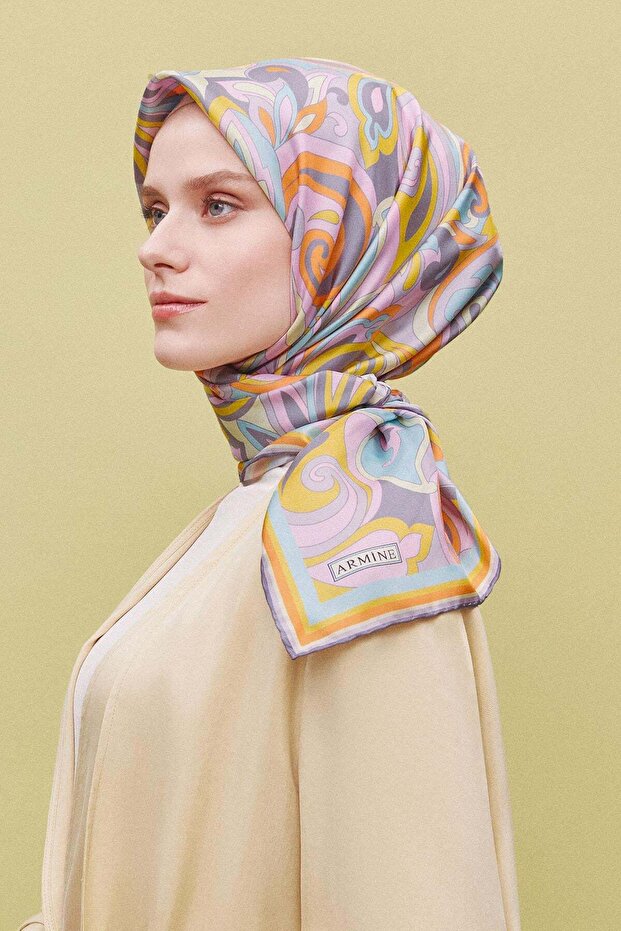 Silk Scarf 2025 Spring-Summer - 9323D-81 - Sura