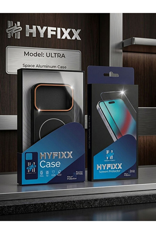 HYFIXX IPHONE 17 PRO METALIC MOBILE COVER WITH SCREEN PROTECTOR