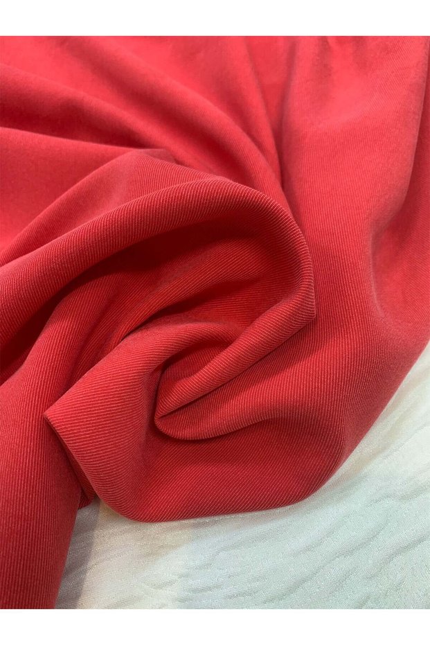 Tensel Fabric Draped - Red