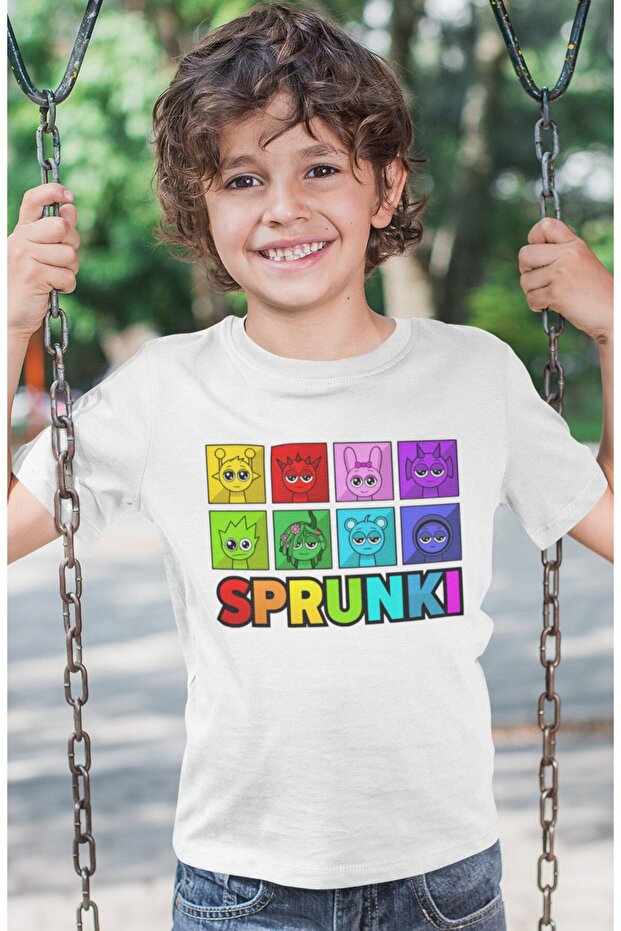 Sprunki Game Printed Unisex Kids T-Shirt (1-12 Years)