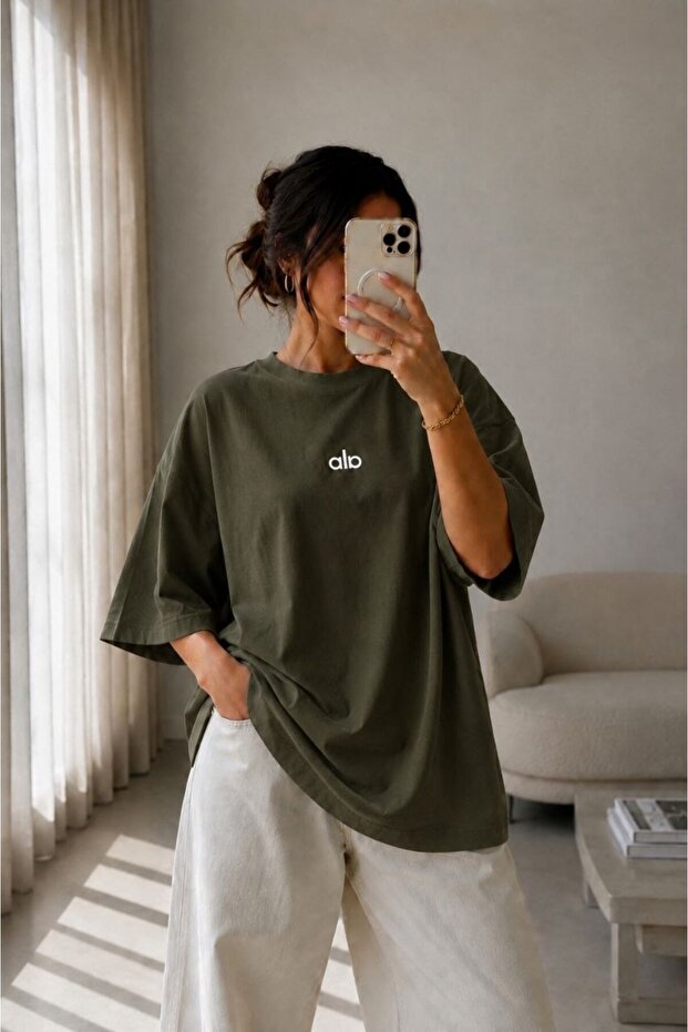 Women's Oversize Printed T-Shirt 100% Cotton | Comfortable Fit Short Sleeve G1