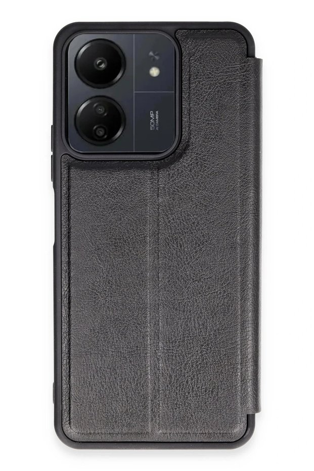 Ilkeshop New Redmi 13C Case Flip Cover (10122) - Black