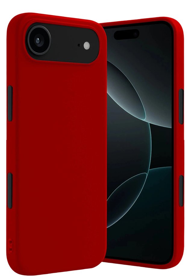 Ilkeshop New iPhone 17 Air First Silicone Case (85857) - Red