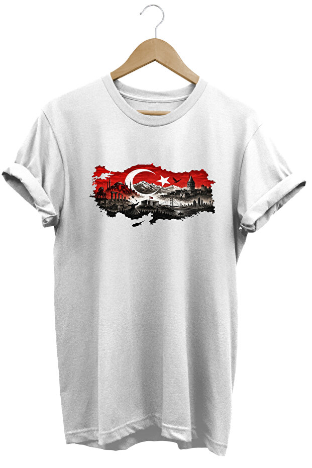 Yesterday Today Tomorrow Themed Turkish Written Special Design T-Shirt