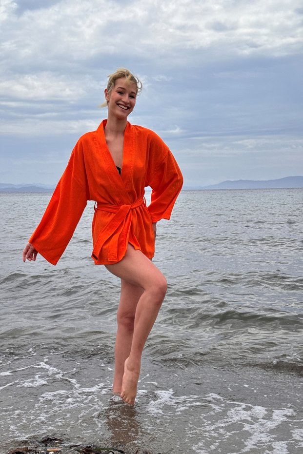 Şile Bezi Short Kimono |   Beach Wear | Kaftan | Desing Caftan