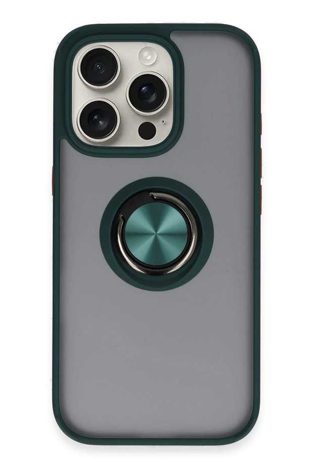 Ilkeshop New iPhone 16 Pro Case Montreal Ringed Silicone Cover (10416) - Green