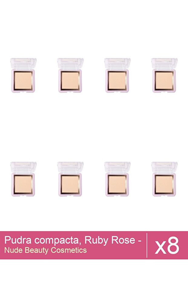 Set 8x Pudra compacta, Ruby Rose - PC10 - 1