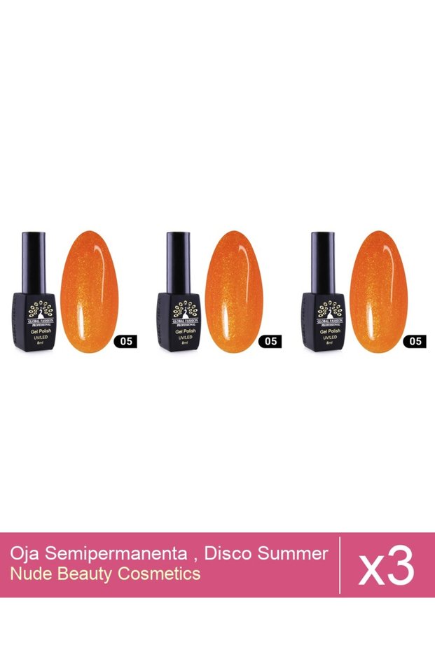 Set 3x Oja Semipermanenta , Disco Summer , 05 , 8 ml