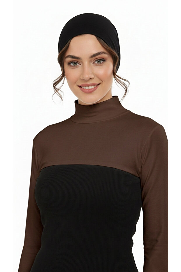 Turtleneck Hijab Neck Collar with Sleeves Multi-Purpose Savior Bolero