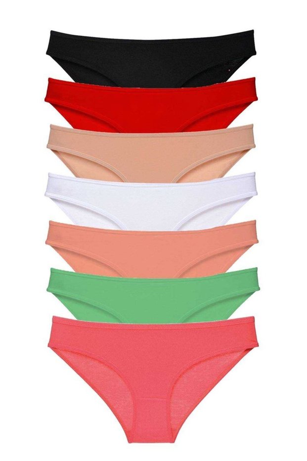 Glb-Stl41414 7 Pieces Super Eco Set Lycra Women's Slip Panties Set 5