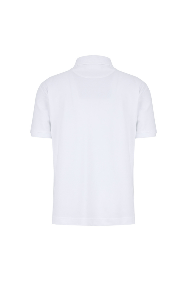 White Men's Standard Fit Logo Printed T-Shirt Bbss26Mts001