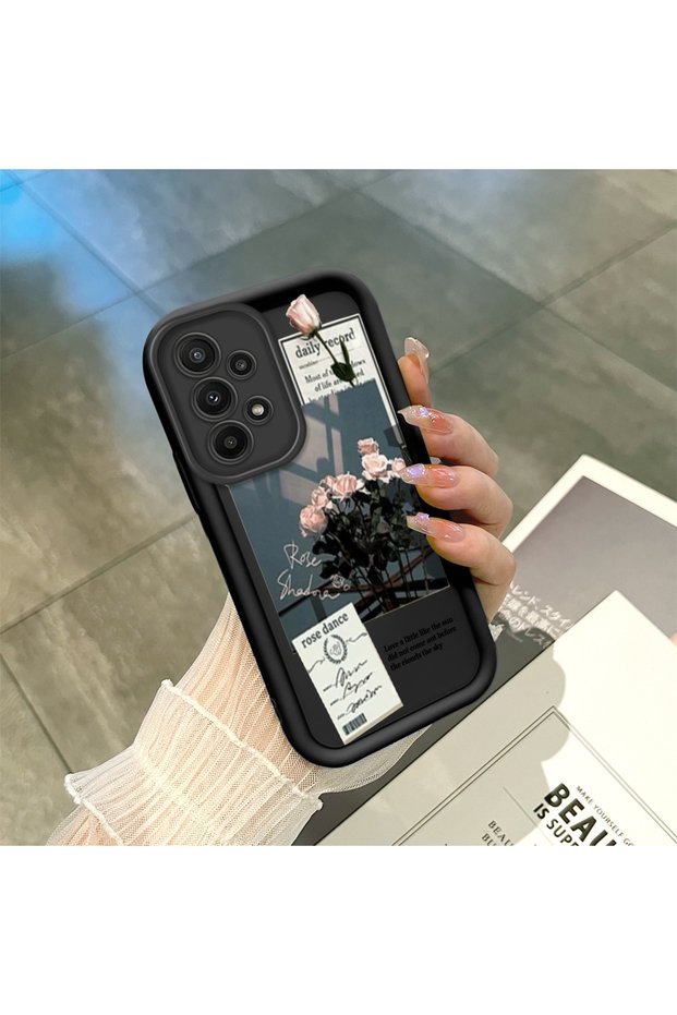 Samsung Galaxy A23 4G/5G Compatible Art Style Rose Bouquet Case, Silicone Impact Protection Cover